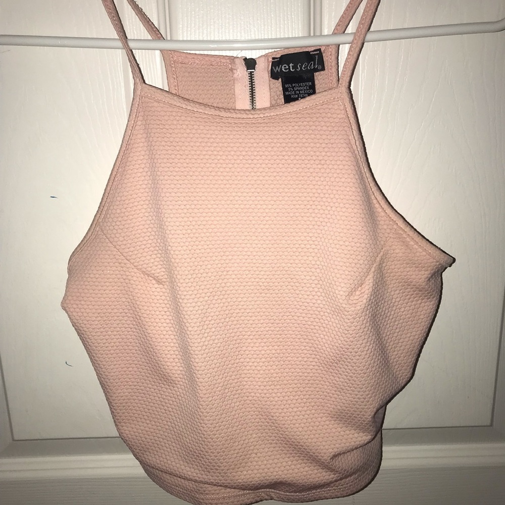 Wet Seal Blush Pink Crop Top